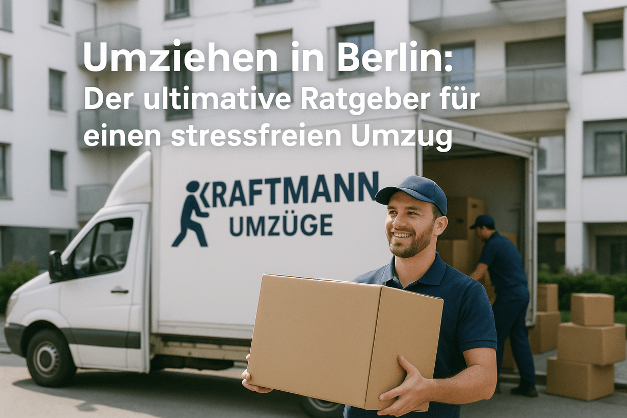 Professionelles Umzugsunternehmen in Berlin bei der Arbeit zu sehen. Alternativtext: Umzugsunternehmen Berlin