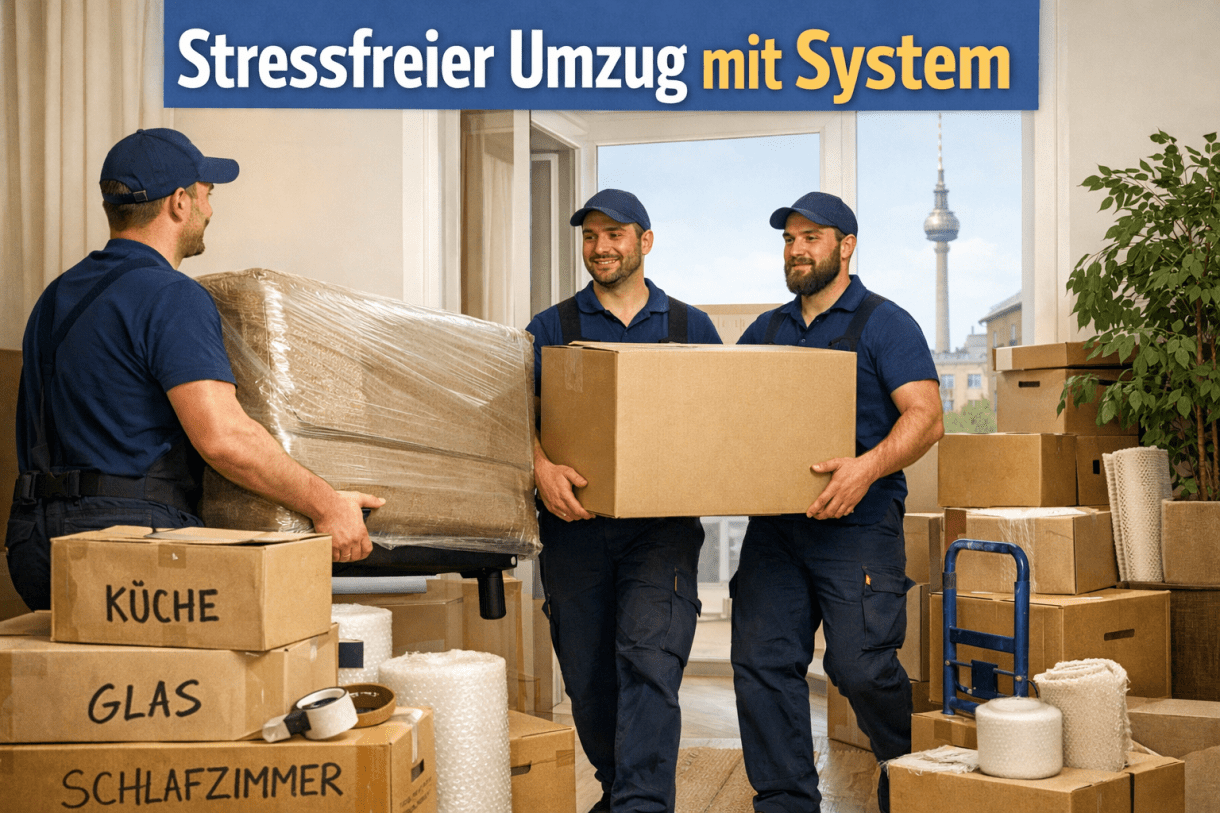 Möbeltransport bei einem professionellen Umzug in Berlin
