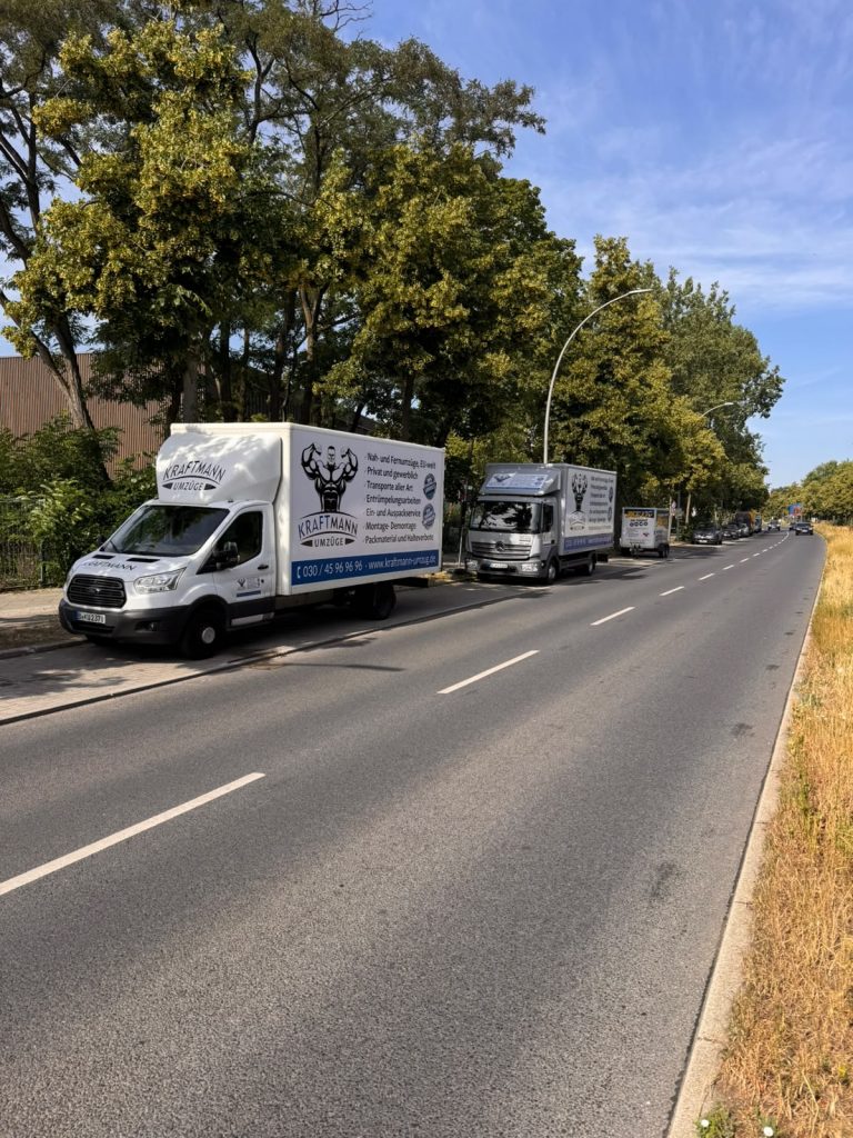 Kraftmann-Umzugsfahrzeuge für einen Firmenumzug in Berlin