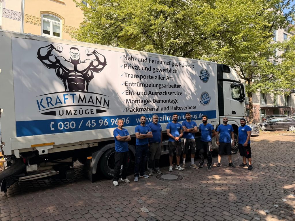 Kraftmann-Umzugshelfer und Möbelwagen in Berlin – Kraftmann Umzüge