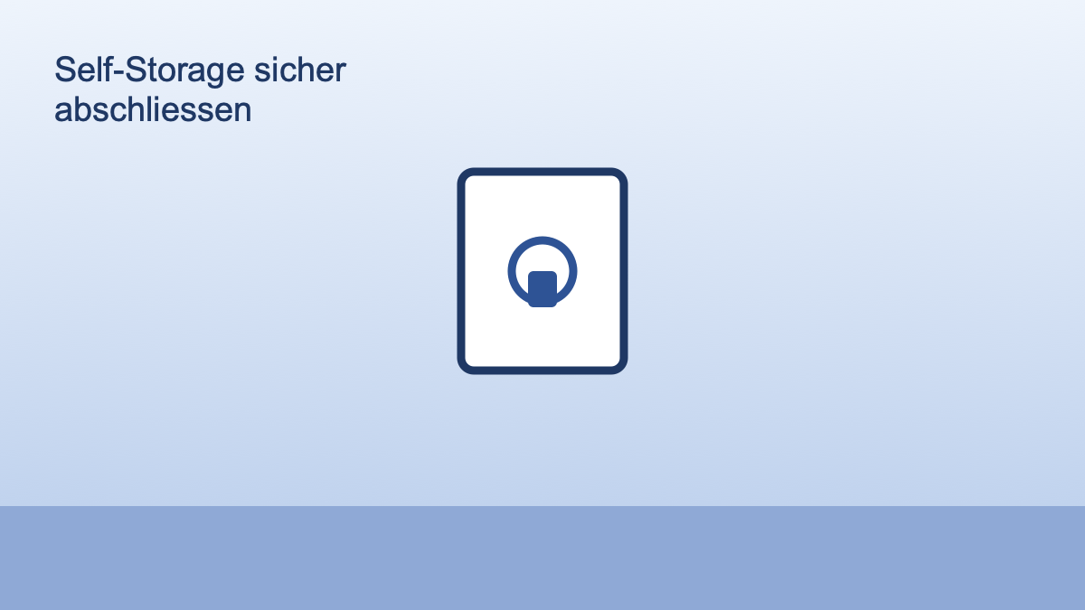 Symbolbild Vorhaengeschloss fuer ein sicheres Self-Storage-Lager