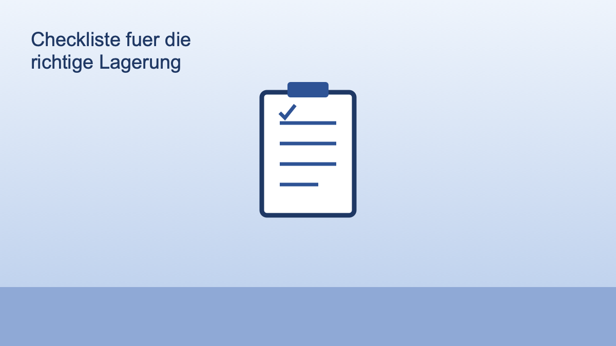 Symbolbild Checkliste fuer die Auswahl der richtigen Lagerloesung beim Umzug
