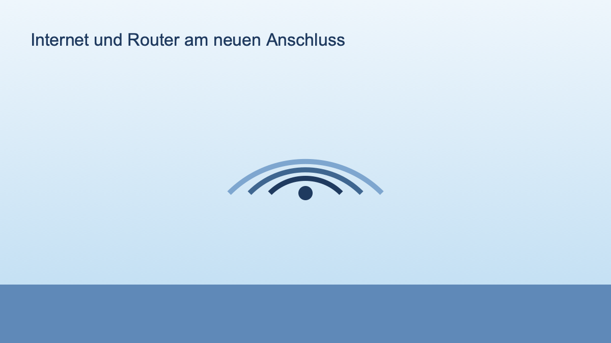 Symbolbild eines WLAN-Signals für die Einrichtung des Internetanschlusses nach dem Umzug