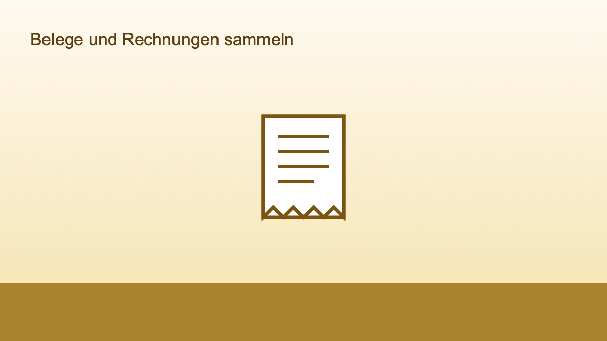 Symbolbild eines Aktenordners mit Rechnungen für die Steuererklärung