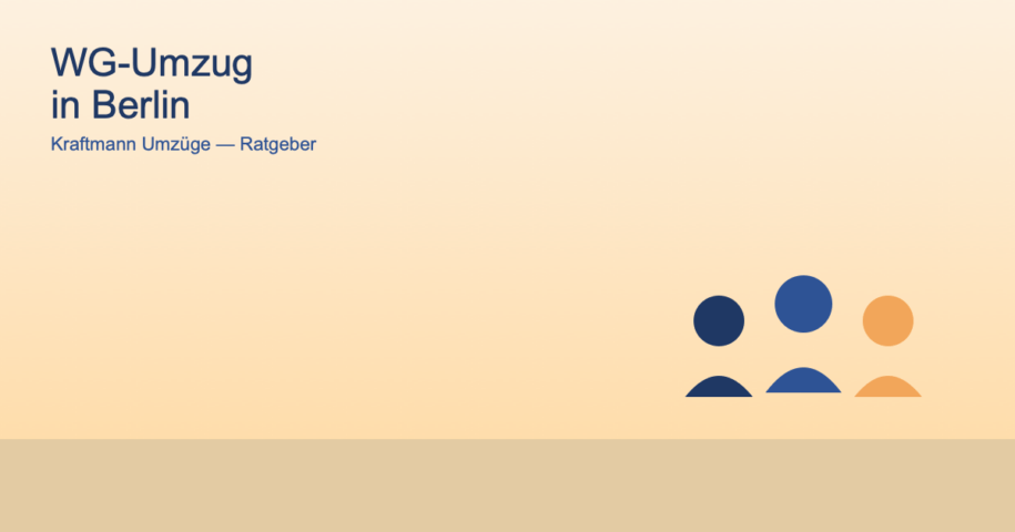 Symbolgrafik von drei Personen für einen gemeinsamen WG-Umzug